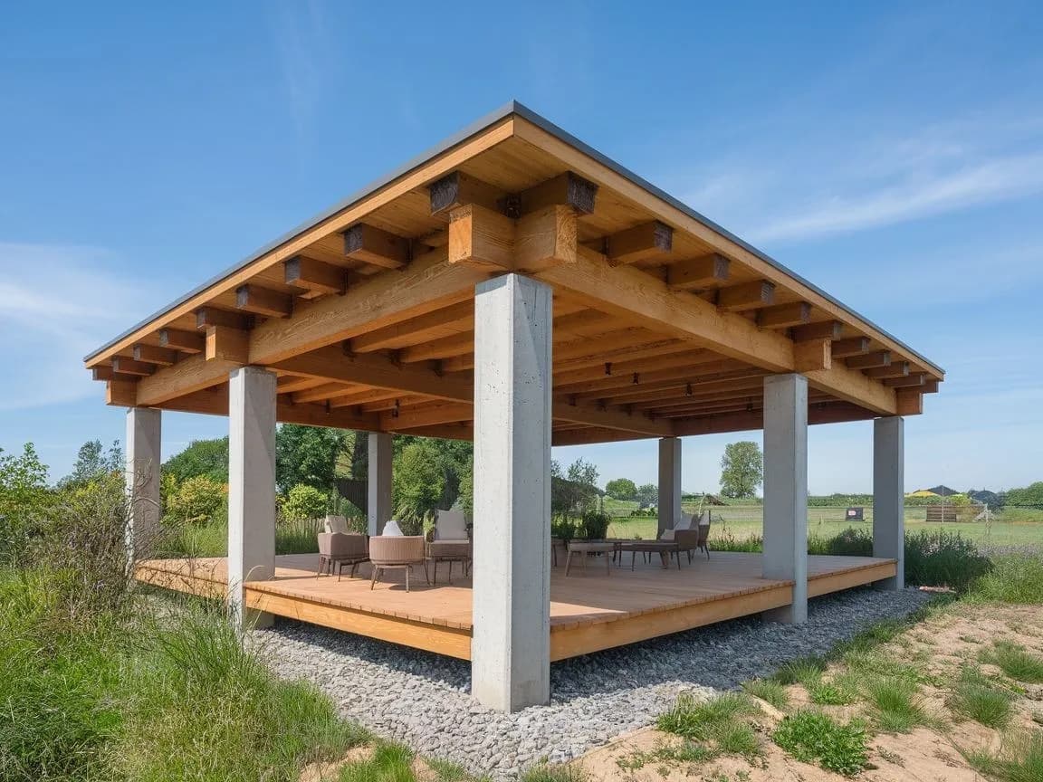 Jak zbudować trwały taras na filarach betonowych: poradnik